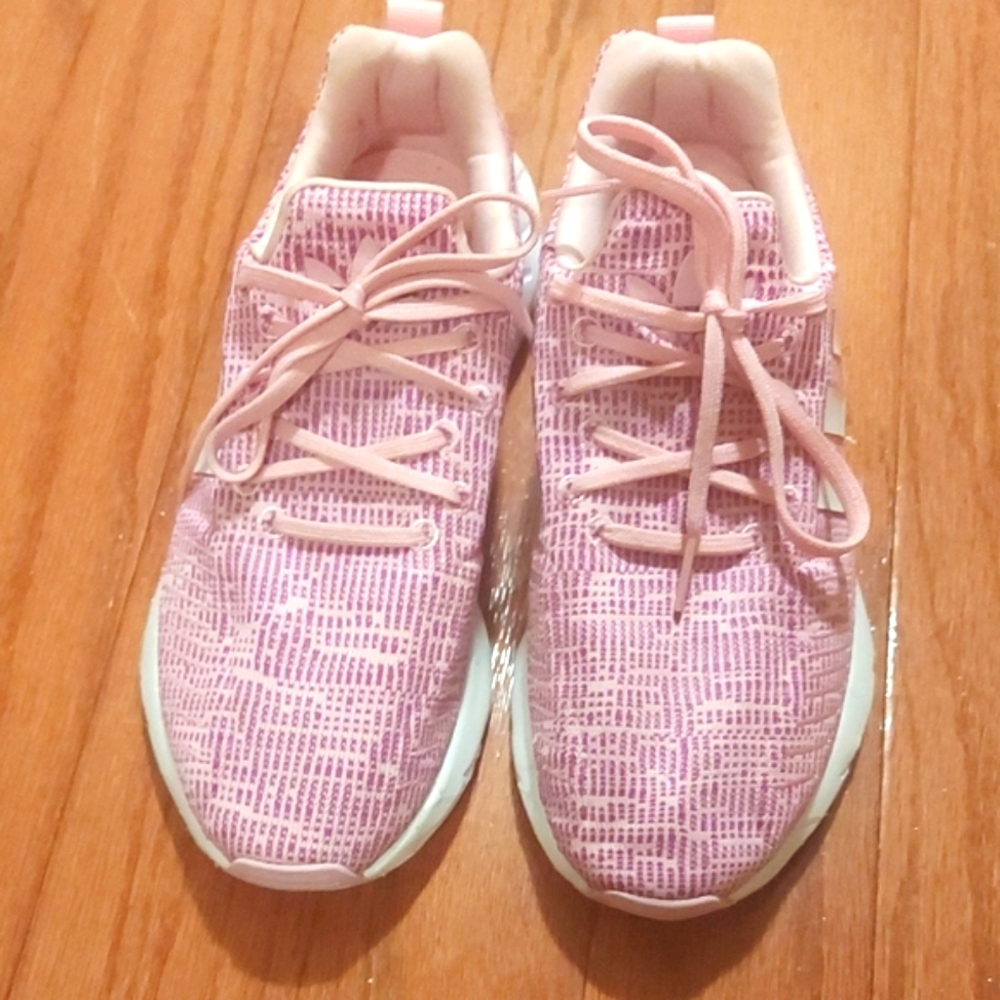 Adidas Pink Knit Sneakers with Athletic Silhouette